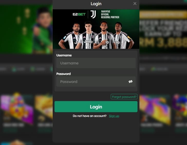 Log in account