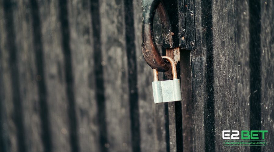 Trusted online casino Malaysia no scam security padlock at E2BET